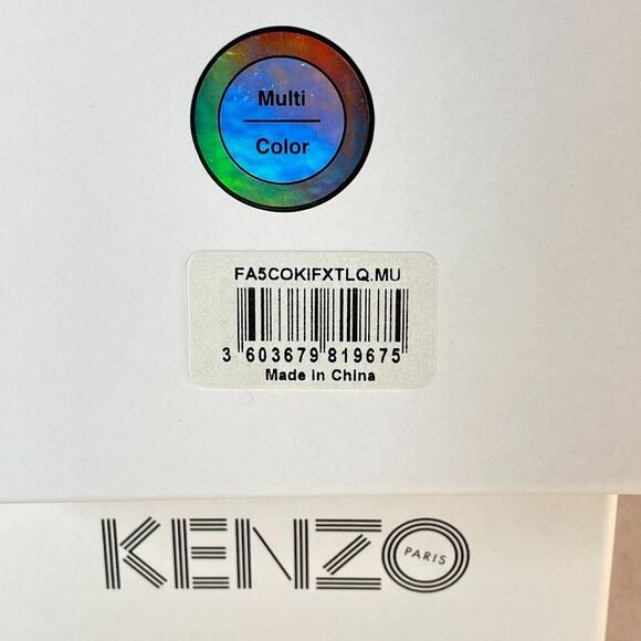 Kenzo iPhone X/XS Case Multi Color Tiger Head Logo Moving Glitter Phone Case - Picture 6 of 6